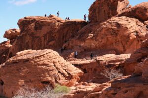 Valley of Fire Park in Las Vegas with an RV
