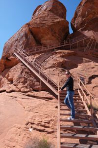 Valley of Fire Park in Las Vegas with an RV