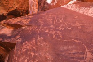 Valley of Fire Park in Las Vegas with an RV