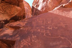 Valley of Fire Park in Las Vegas with an RV