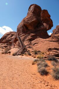Valley of Fire Park in Las Vegas with an RV