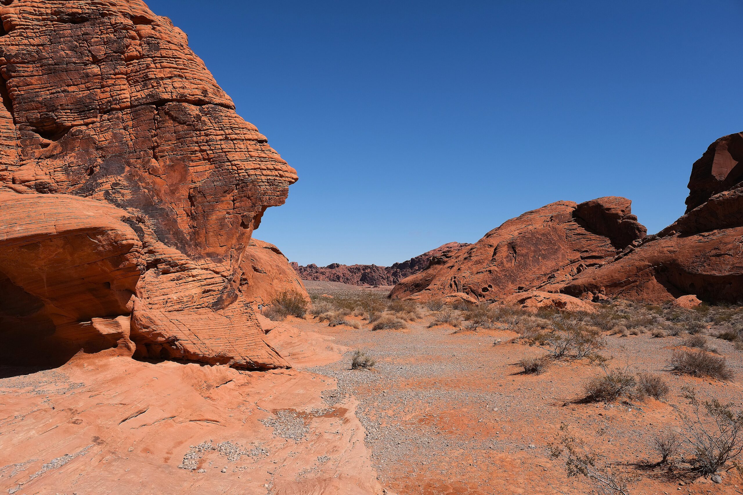 Valley of Fire Park in Las Vegas with an RV