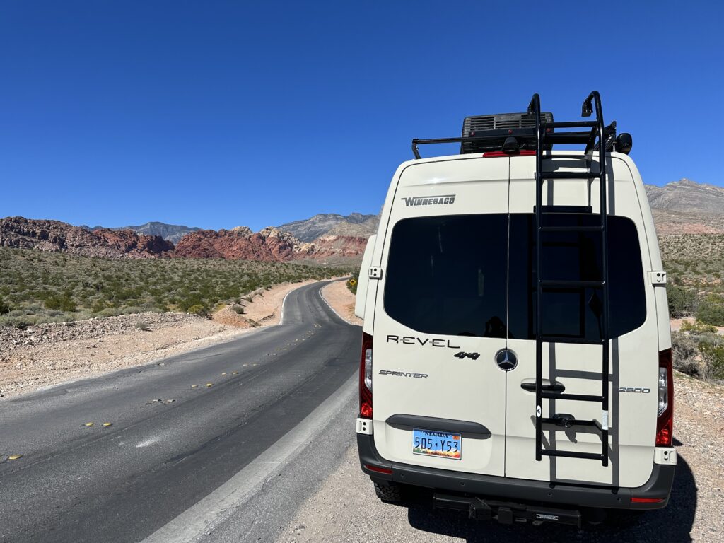 2024 Mercedes Revel Tan 4×4 y Best RV Rental in Las Vegas