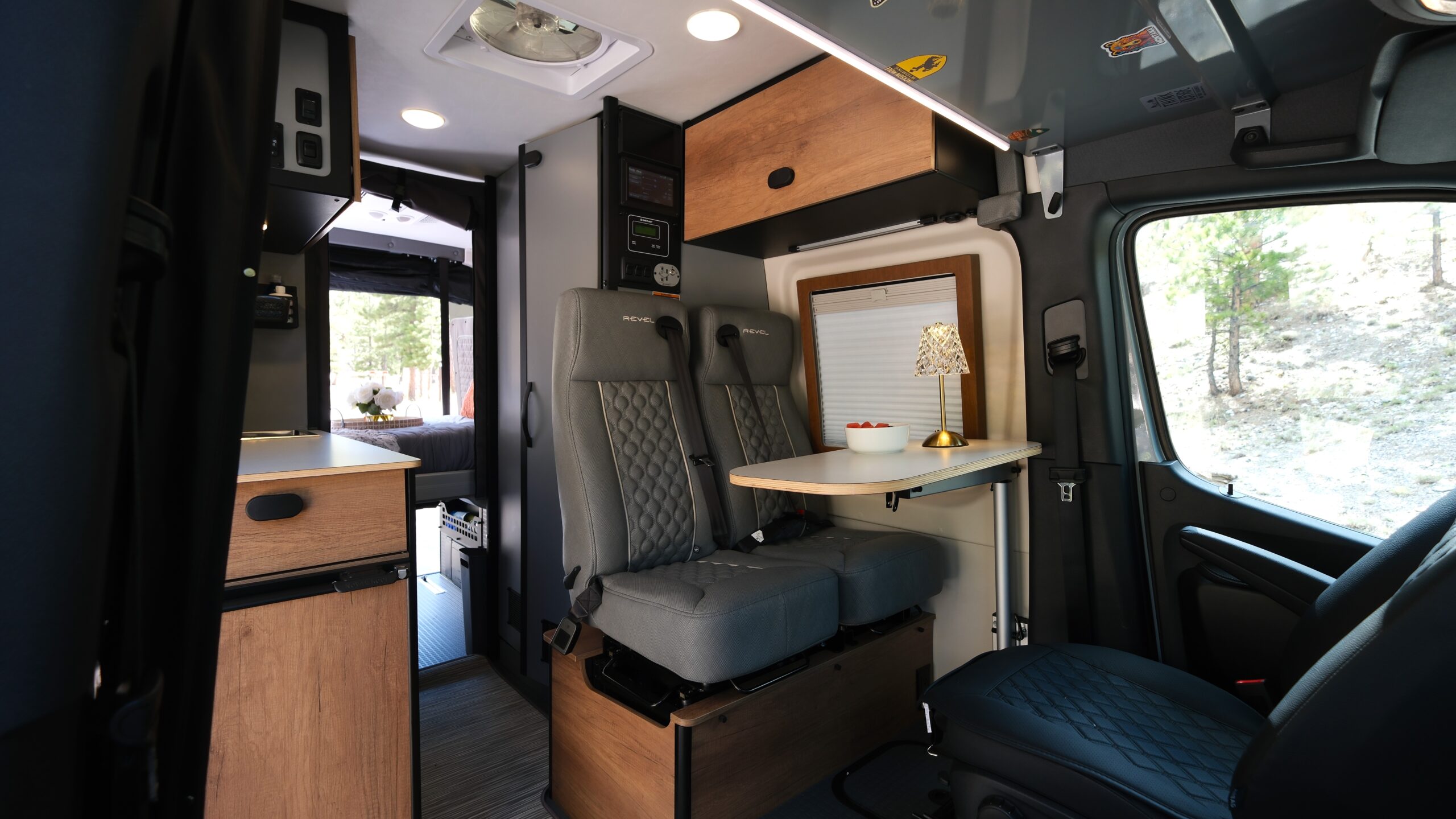 Camping with campervan