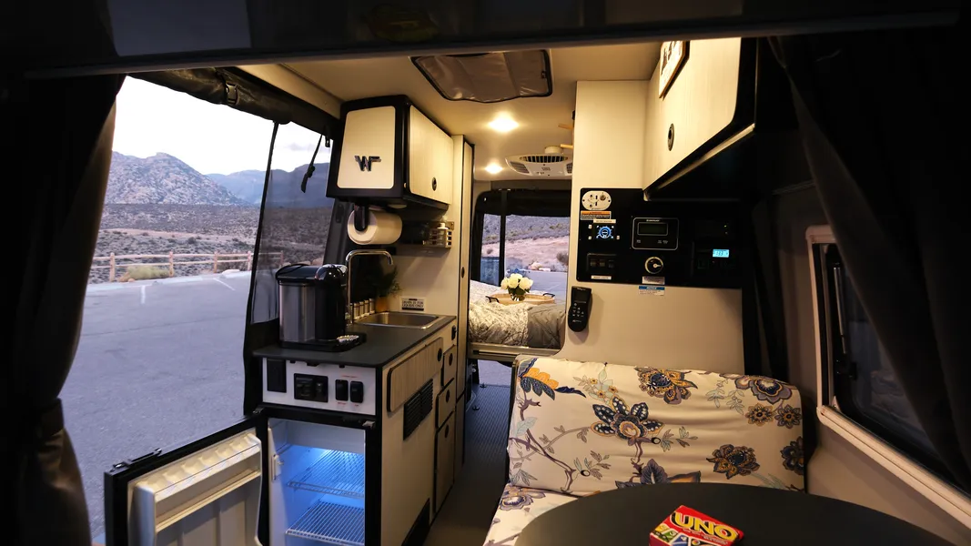 Aventura campervan for long term travel in Montana